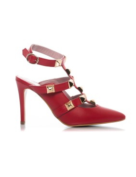 STYLE SHOES 42247 - Empeine tiras remaches Salones - Imagen 1
