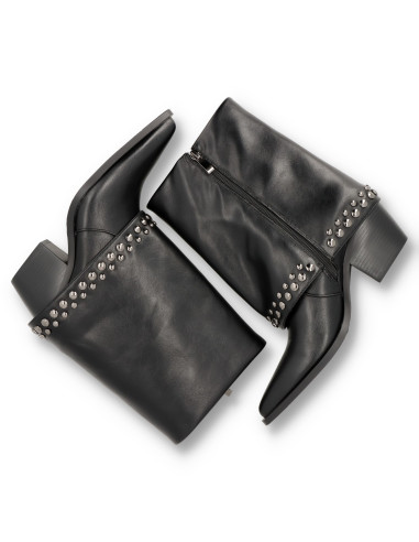Azarey 462K065 - Bota cowboy solapa tachas Familia - Imagen 5
