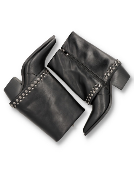 Azarey 462K065 - Bota cowboy solapa tachas Familia - Imagen 5