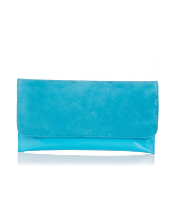 Monbags 2598 - CARTERA DE MANO ANTE Y CHAROL Bolsos - Imagen 1