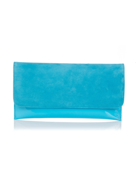 Monbags 2598 - CARTERA DE MANO ANTE Y CHAROL Bolsos - Imagen 1