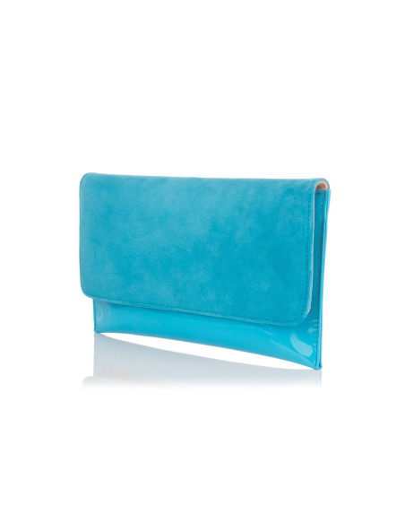 Monbags 2598 - CARTERA DE MANO ANTE Y CHAROL Bolsos - Imagen 2