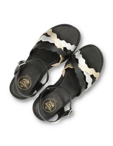 THE HAPPY MONK BANUS-003 - Sandalia cuña BANUS - Imagen 3