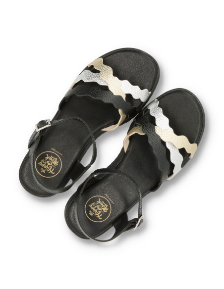 THE HAPPY MONK BANUS-003 - Sandalia cuña BANUS - Imagen 3