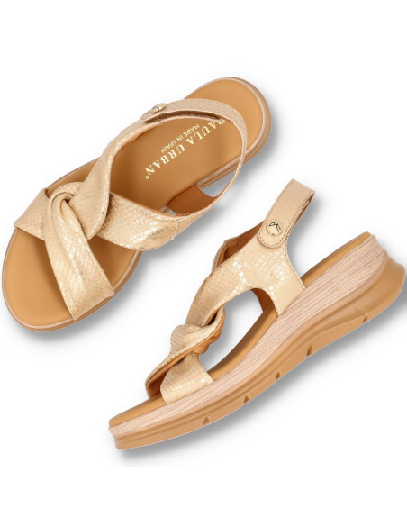 PAULA URBAN 24-614 - SANDALIA CUÑA DIAMOND - Imagen 4