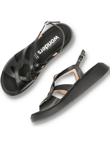 Wonders C-6550 - SANDALIAS MAR 50 NEGRA Sandalias - Imagen 5