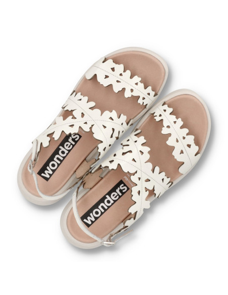 Wonders C-6551 - SANDALIAS MAR 51 BLANCAS - Imagen 4