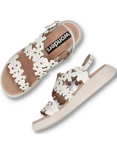 Wonders C-6551 - SANDALIAS MAR 51 BLANCAS - Imagen 5