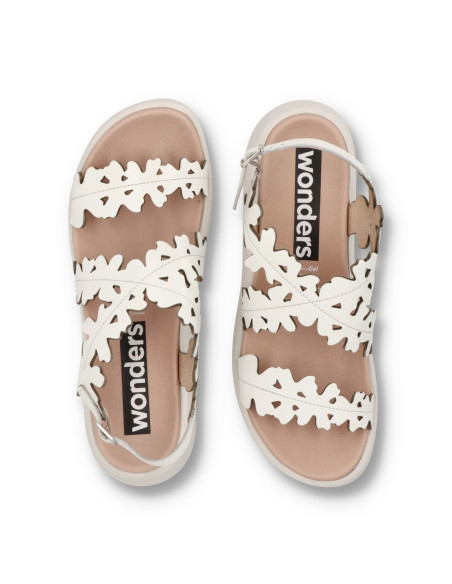 Wonders C-6551 - SANDALIAS MAR 51 BLANCAS - Imagen 6