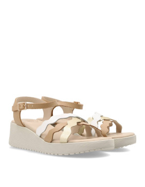 THE HAPPY MONK BANUS-003 - Sandalia cuña BANUS - Imagen 1