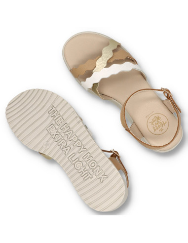 THE HAPPY MONK BANUS-003 - Sandalia cuña BANUS - Imagen 5