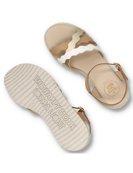 THE HAPPY MONK BANUS-003 - Sandalia cuña BANUS - Imagen 5