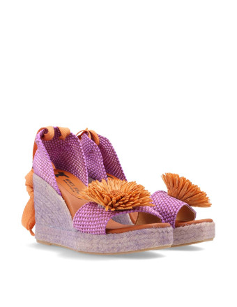 MIKEL BUB 07 - ESPADRILLES DE CUÑA YUTE - Imagen 1