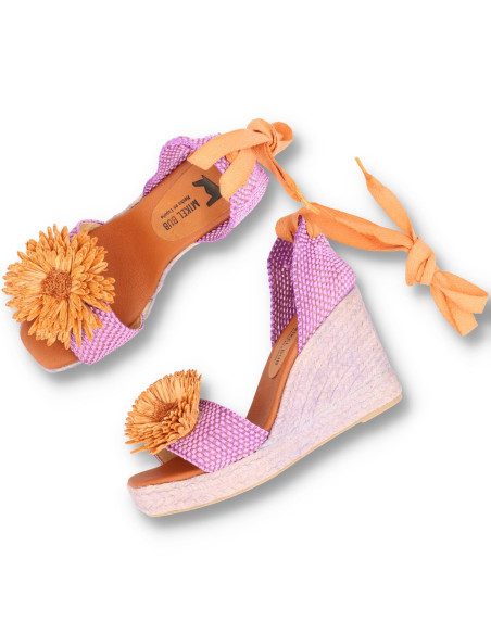 MIKEL BUB 07 - ESPADRILLES DE CUÑA YUTE - Imagen 4