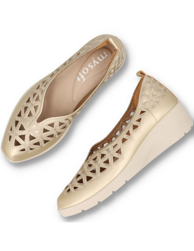 Mysoft 26M217 - SALÓN CALADOS Zapatos Confort - Imagen 5