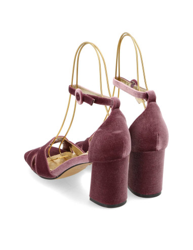 Azarey 459L990 - SANDALIAS TERCIOPELO ZAPATOS DE FIESTA - Imagen 3
