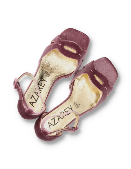 Azarey 459L990 - SANDALIAS TERCIOPELO ZAPATOS DE FIESTA - Imagen 4