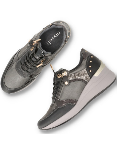 Mysoft 26M593 - ZAPATILLA CUÑA ZAPATOS CUÑA - Imagen 5