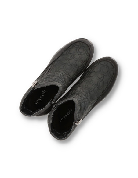Mysoft 26M654 - BOTÍN CUÑA Botines - Imagen 4