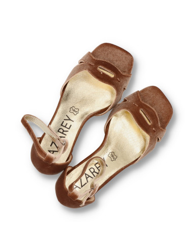 Azarey 459l990 - SANDALIAS TERCIOPELO ZAPATOS DE FIESTA - Imagen 4