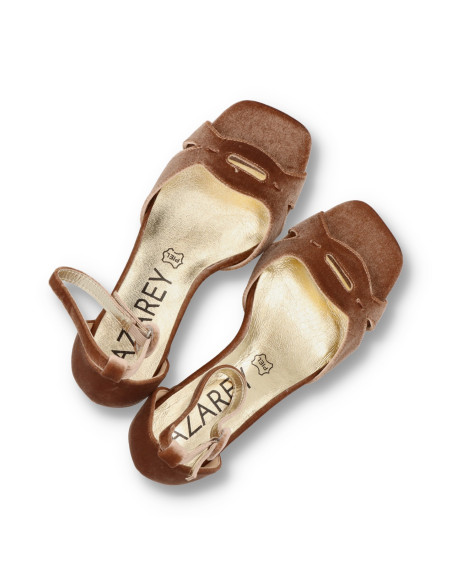 Azarey 459l990 - SANDALIAS TERCIOPELO ZAPATOS DE FIESTA - Imagen 4