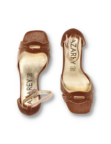 Azarey 459l990 - SANDALIAS TERCIOPELO ZAPATOS DE FIESTA - Imagen 6