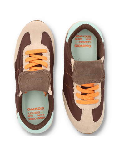 Gioseppo 80274 - SNEAKERS MARRON NYLON Y PIEL Zapatillas Deportivas - Imagen 5