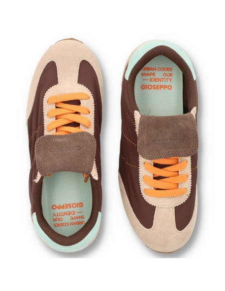 Gioseppo 80274 - SNEAKERS MARRON NYLON Y PIEL Zapatillas Deportivas - Imagen 5