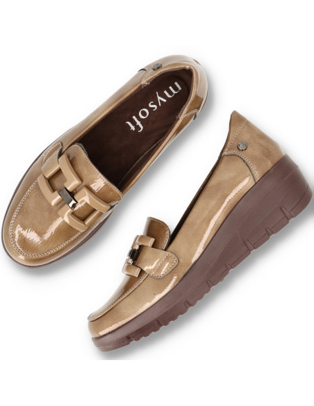 Mysoft 26M585 - MOCASÍN CUÑA Mocasines - Imagen 5