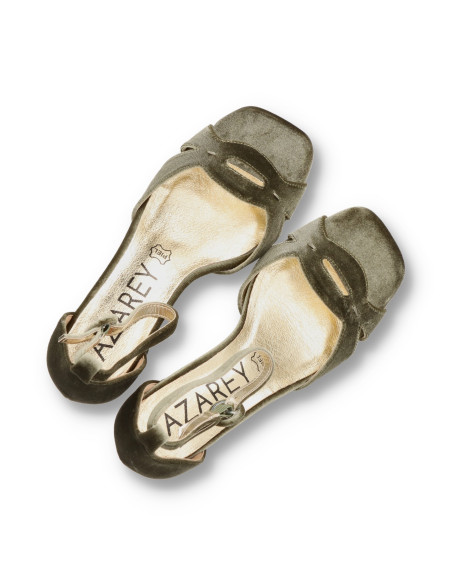 Azarey 459L990 - SANDALIAS TERCIOPELO ZAPATOS DE FIESTA - Imagen 4