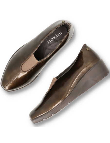 Mysoft 26M506 - ZAPATO ELÁSTICO ZAPATOS CUÑA - Imagen 5
